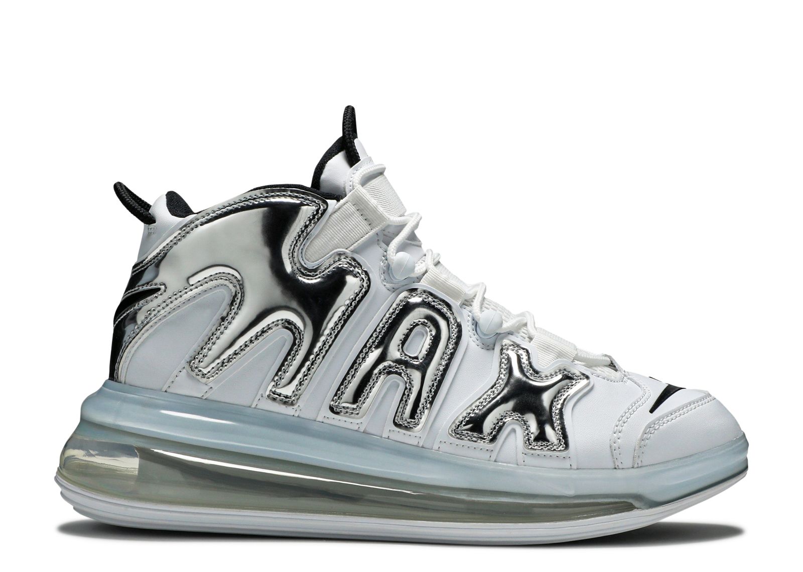 Air More Uptempo 720 QS 'Chrome' - Nike - BQ7668 100 - white