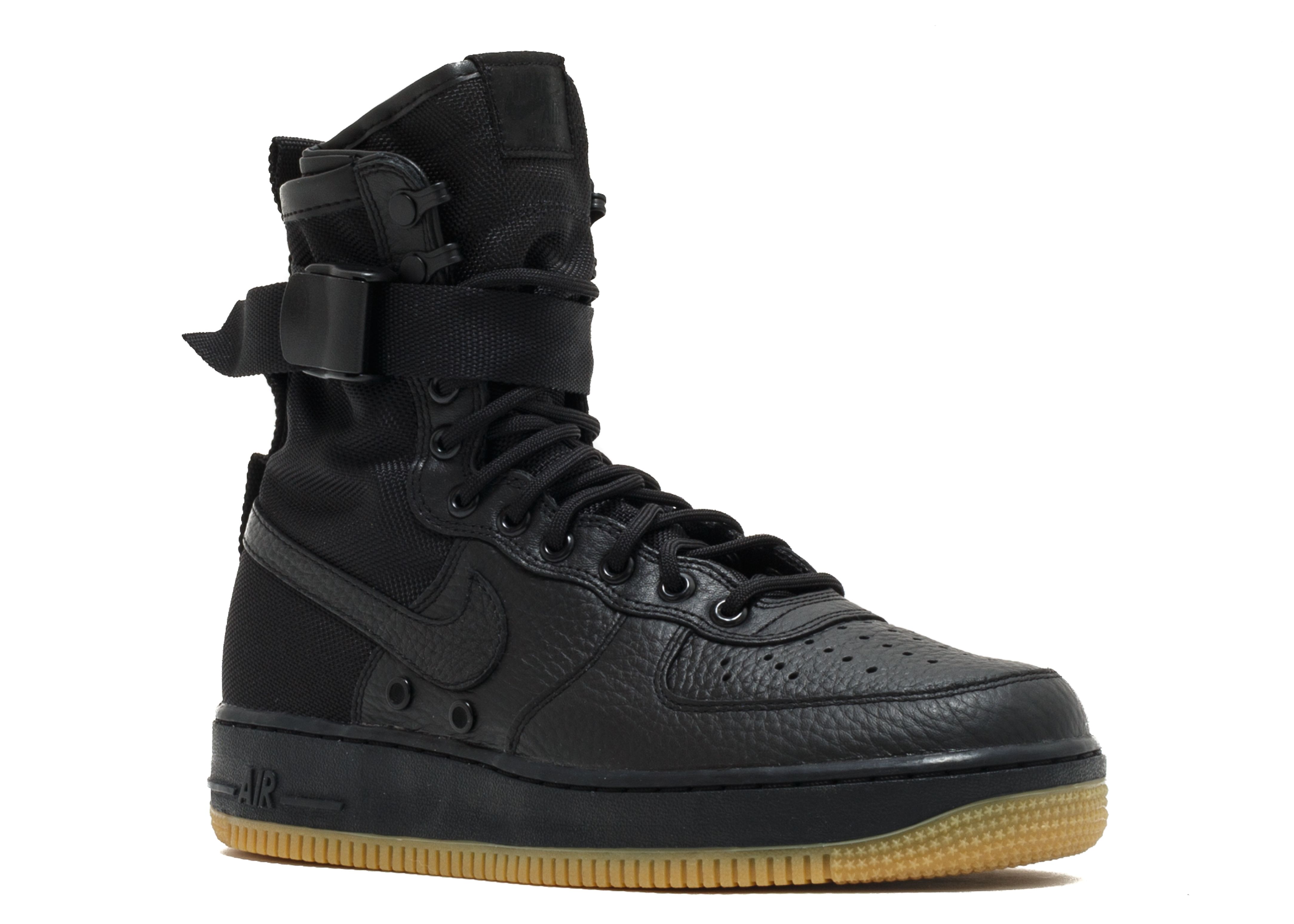 SF Air Force 1 'Black Gum' - Nike - 864024 001 - black/black-gum