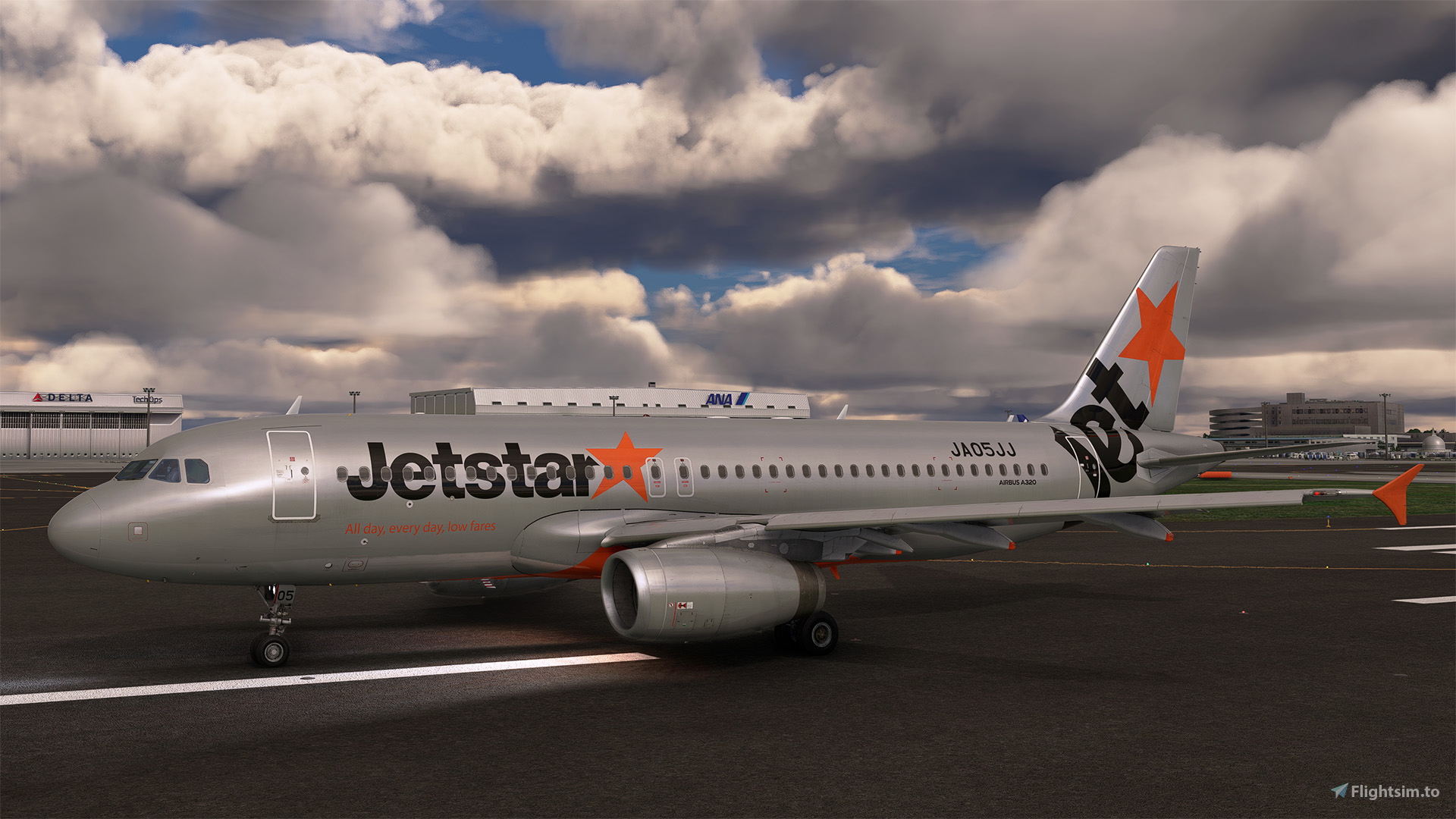 Jetstar Japan A320 JA05JJ (8k & 4K) のために Microsoft Flight
