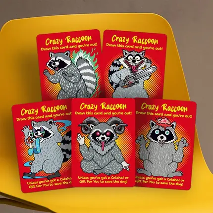 ROYAL 2025 最新オリジナルカードゲーム - Crazy Raccoon | Kuo Kau