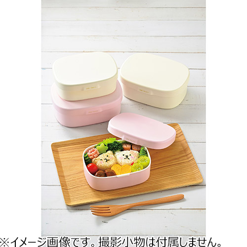 ハコヤ（HAKOYA） さっと洗えるお弁当箱 S 30369 ピンク 400mL