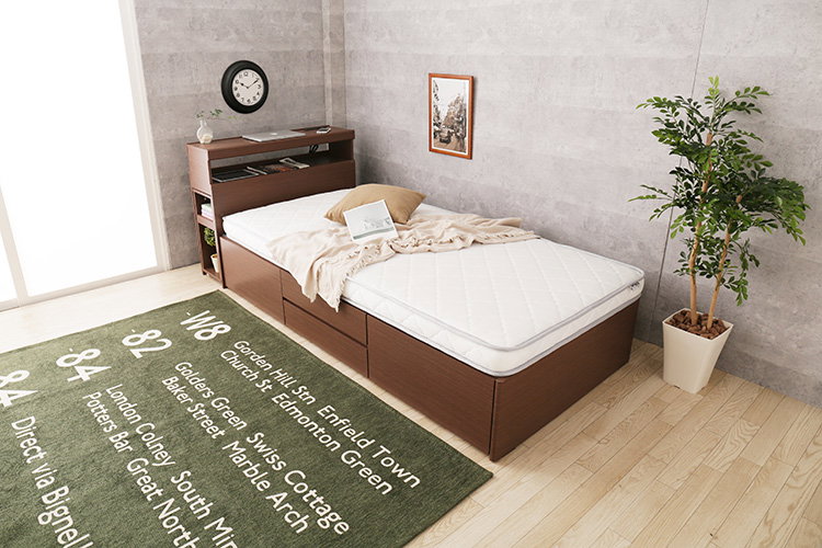 ロフトベッドにおすすめ！薄型ポケットコイルマットレス | ベッド