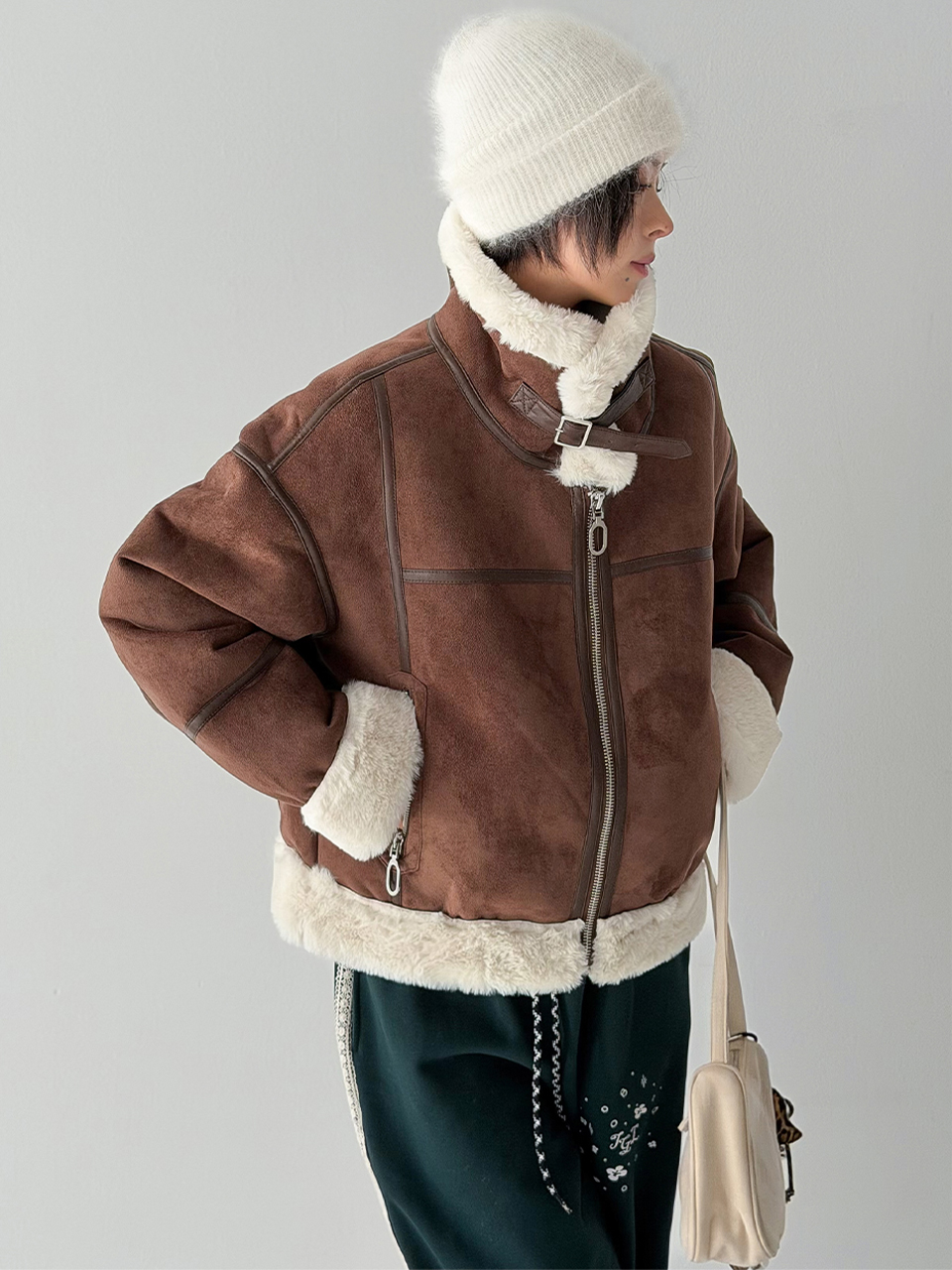 MUSINSA公式 | THE GREEN LAB フェイクファー ハイネック ムートン