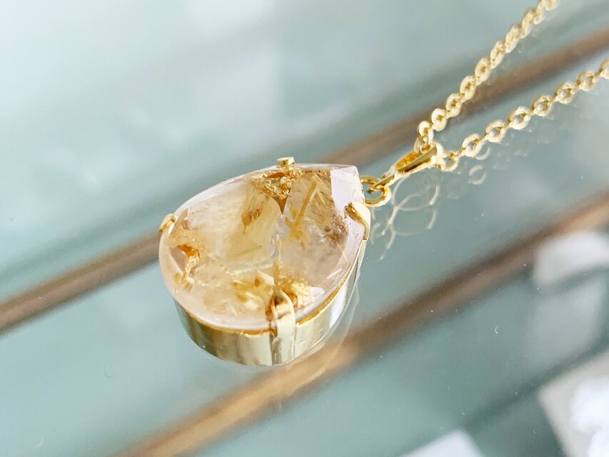 ユニセックス】強運を引き寄せるルチルクォーツ・ネックレス