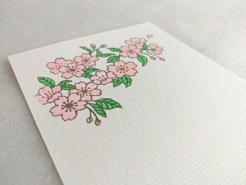 桜】はがき・ポストカード 2枚入り | iichi 日々の暮らしを心地よく
