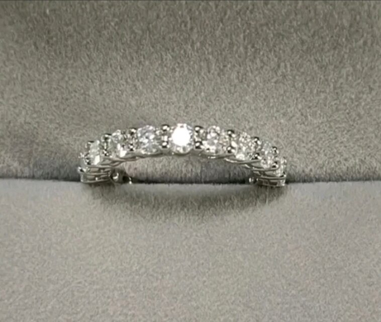 3/3.5mm フルエタニティリングモアッサナイト リング 1ct | iichi 日々