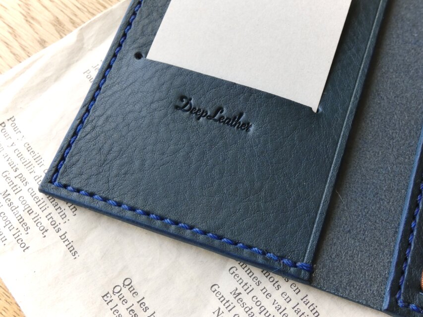 トラベラーズノートカバー／パスポートサイズ／革／青 | iichi 日々の