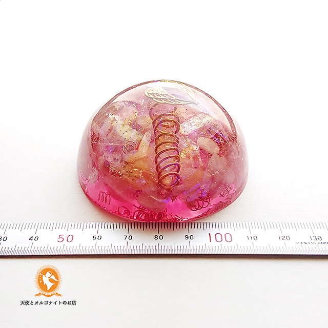 大天使ミカエルのユニバーサルハート クンツァイト ローズクォーツ