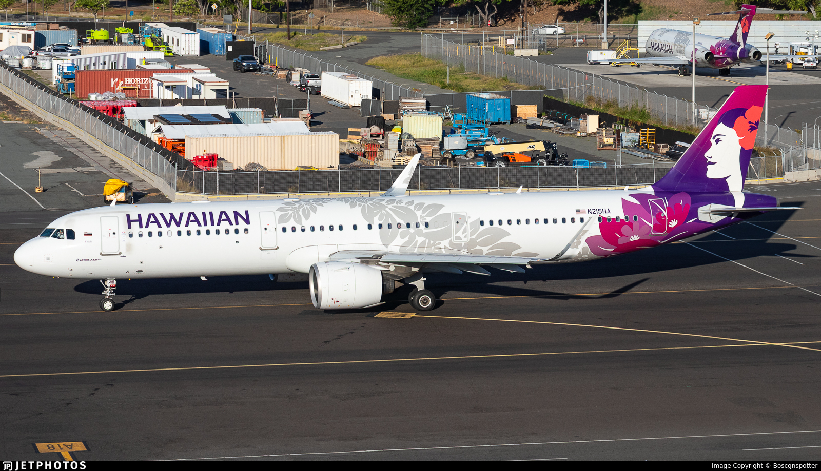 N215HA | Airbus A321-271N | Hawaiian Airlines | Boscgnspotter