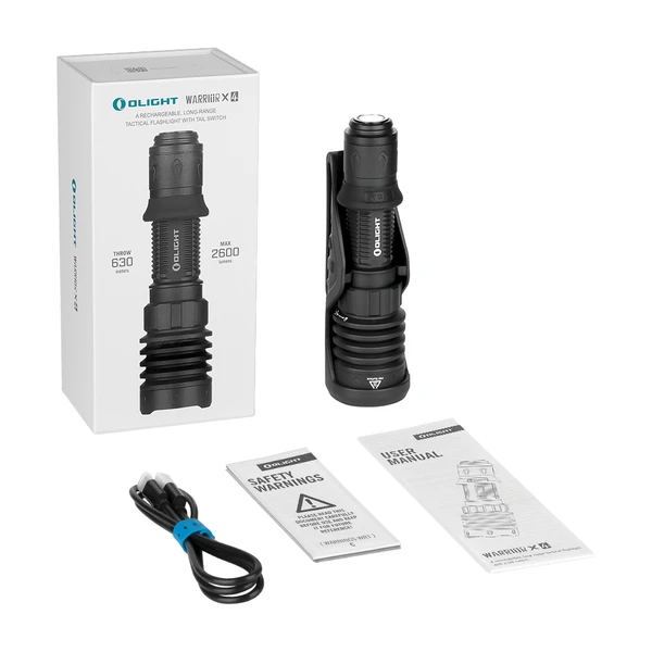 Warrior X 4 USB-C and MCC Rechargeable Tactical Flashlight With