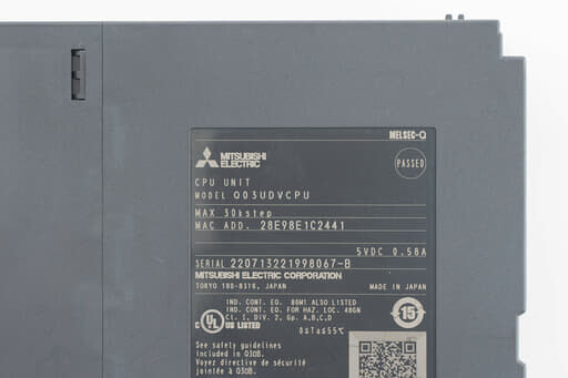 三菱 CPUユニット Q03UDVCPU (20年製) | 保守部品.com