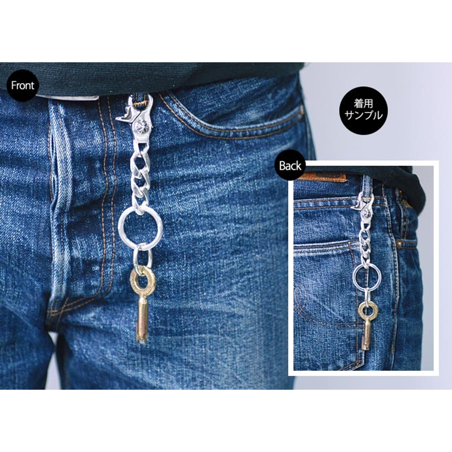 クロスボールキーチェーンシルバー925アクセサリーBinichビニッチ[品番