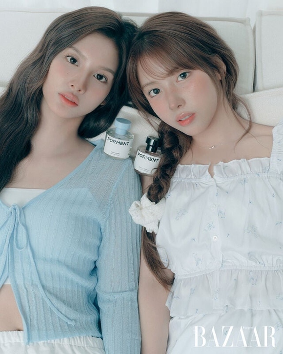 NMIXX ソリュン＆ジウ、香水ブランドのグラビアで清楚な美貌をアピール