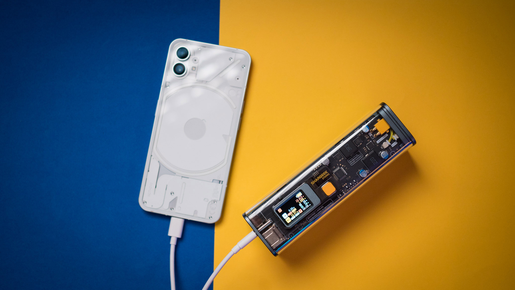 Shargeek's Storm 2 is a 100W power bank with a see-through design