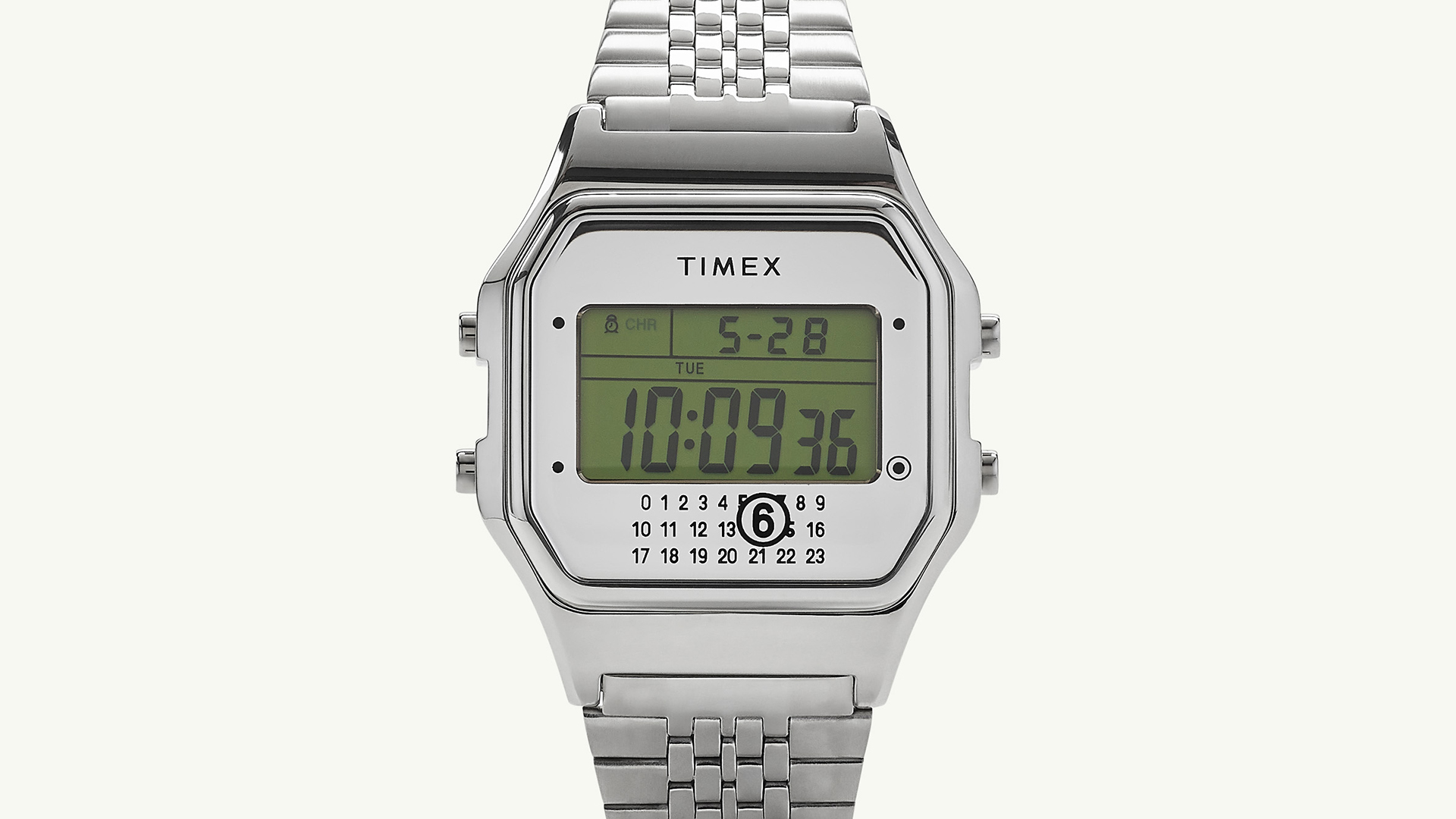 MM6 Maison Margiela x TIMEX reinvent the retro T80 digital watch