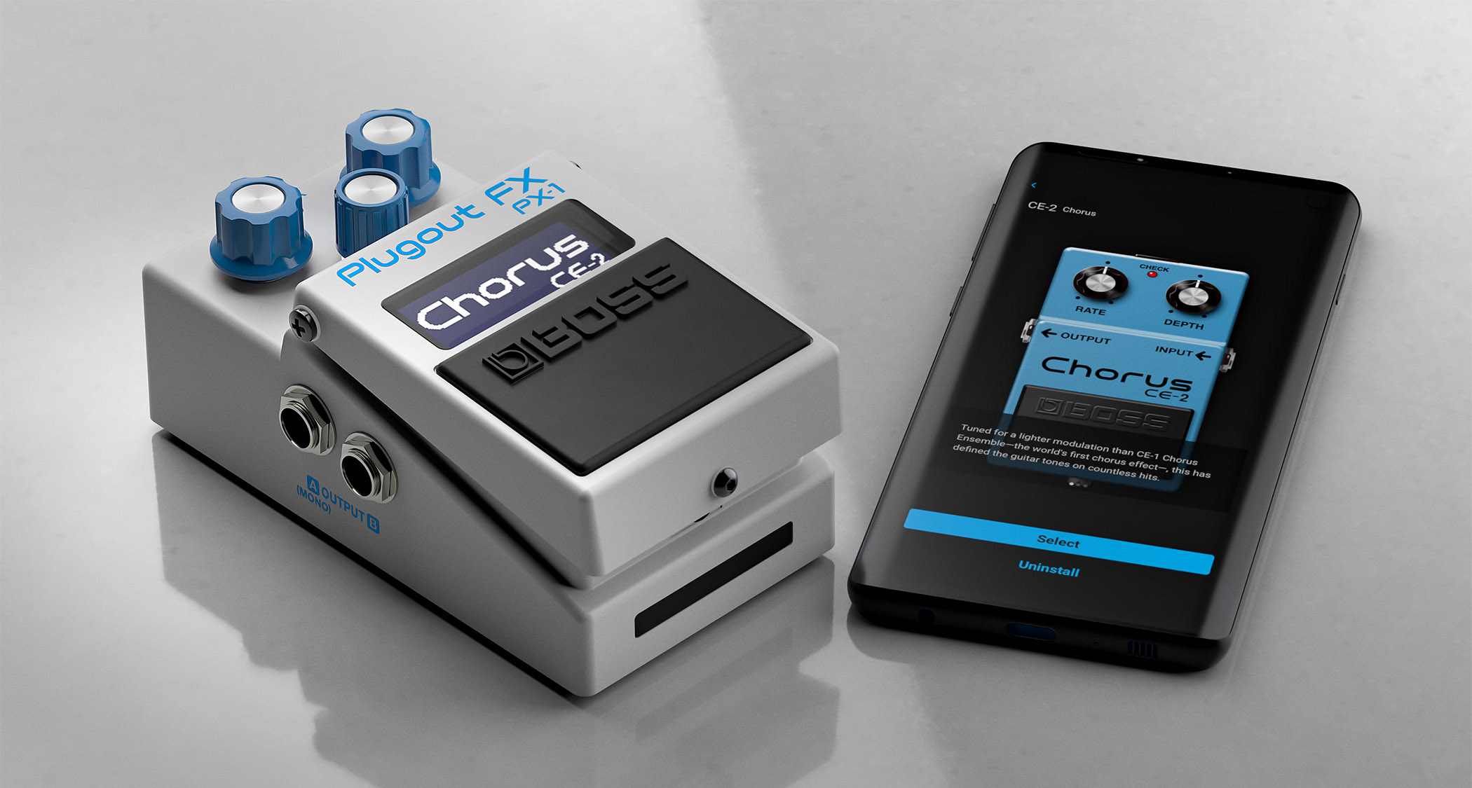 Each effect in the PX-1 delivers the genuine sound and response of