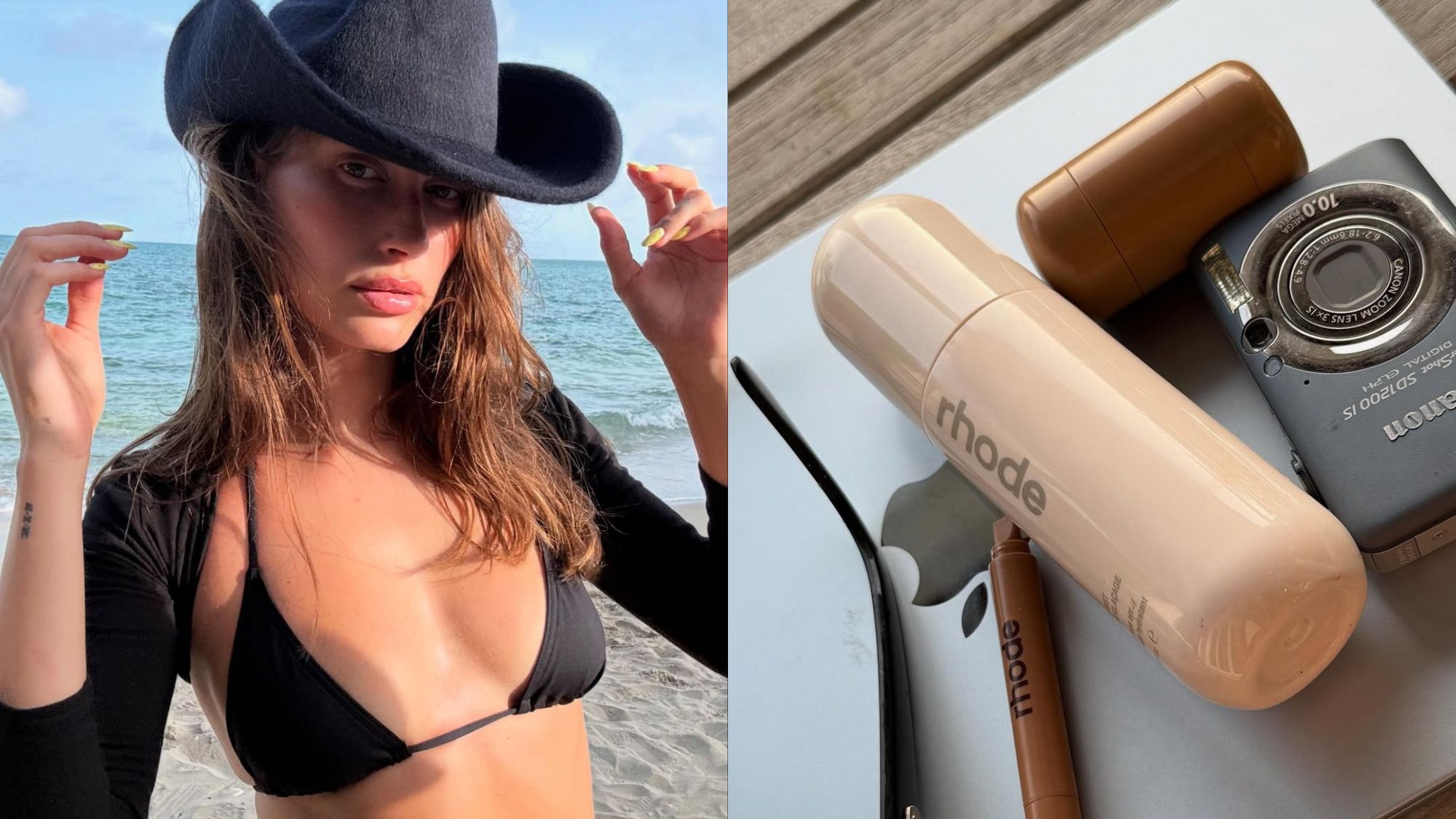 Hailey Bieber's New Rhode Launch Makes for Easy Glazed Skin | Who