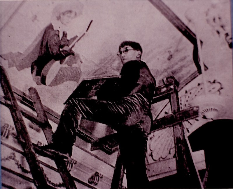 迎賓館：藤田嗣治「幻」の天井壁画公開 「数奇な運命」たどった壁画