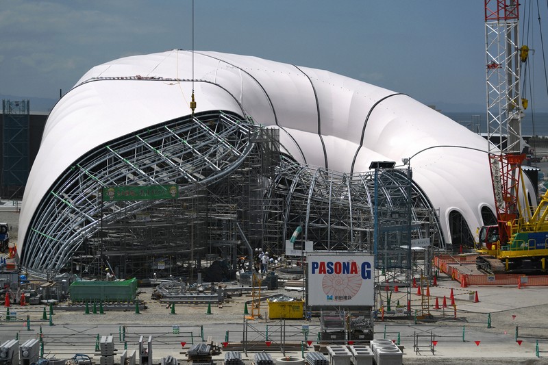 万博まで300日 アンモナイト形パビリオン ズレ許さぬ難工事 | 毎日新聞