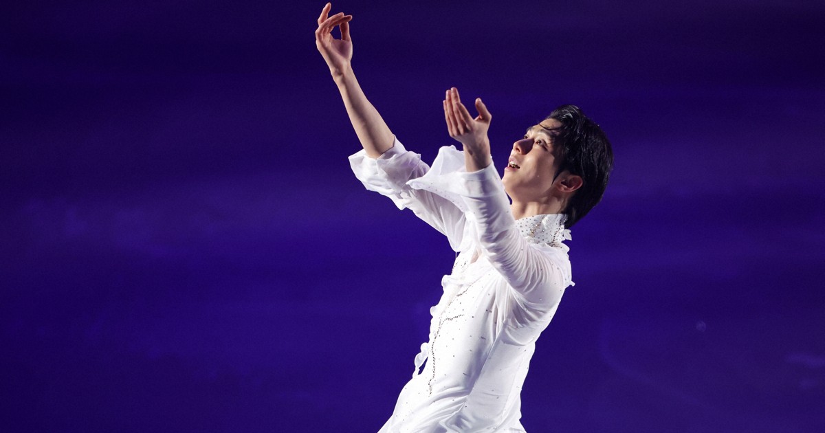 リンクサイド：羽生結弦さん、新プログラムを披露 「コンセプトは希望