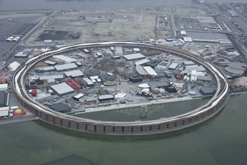 大阪万博の大屋根「リング」が完成 世界最大級の木造建築物 | 毎日新聞