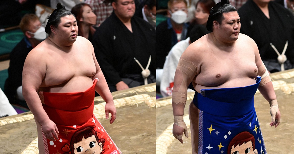 大相撲に「ペコちゃん」登場 土俵に彩り添える化粧まわしの魅力 | 毎日新聞
