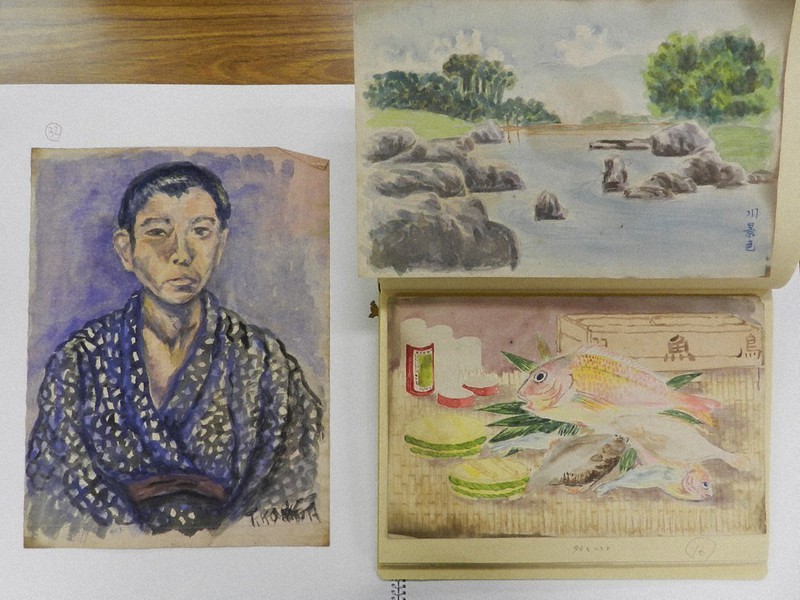 江戸川乱歩館の焼け跡から絵画88点 岩田準一慕った少年が描く | 毎日新聞