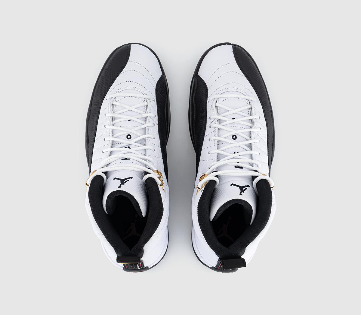 Jordan Air Jordan 12 Retro Trainers White Black Taxi - Men's Trainers