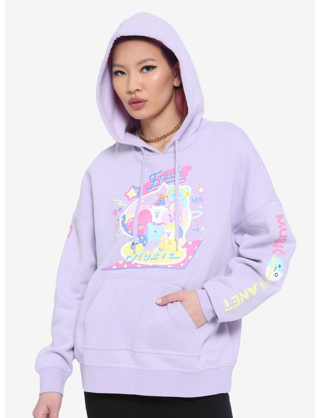 BT21 Music Planet Oversized Girls Hoodie | Hot Topic