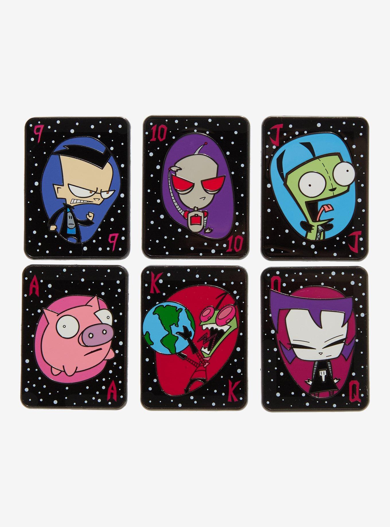 Invader Zim Playing Card Blind Box Enamel Pin | Hot Topic