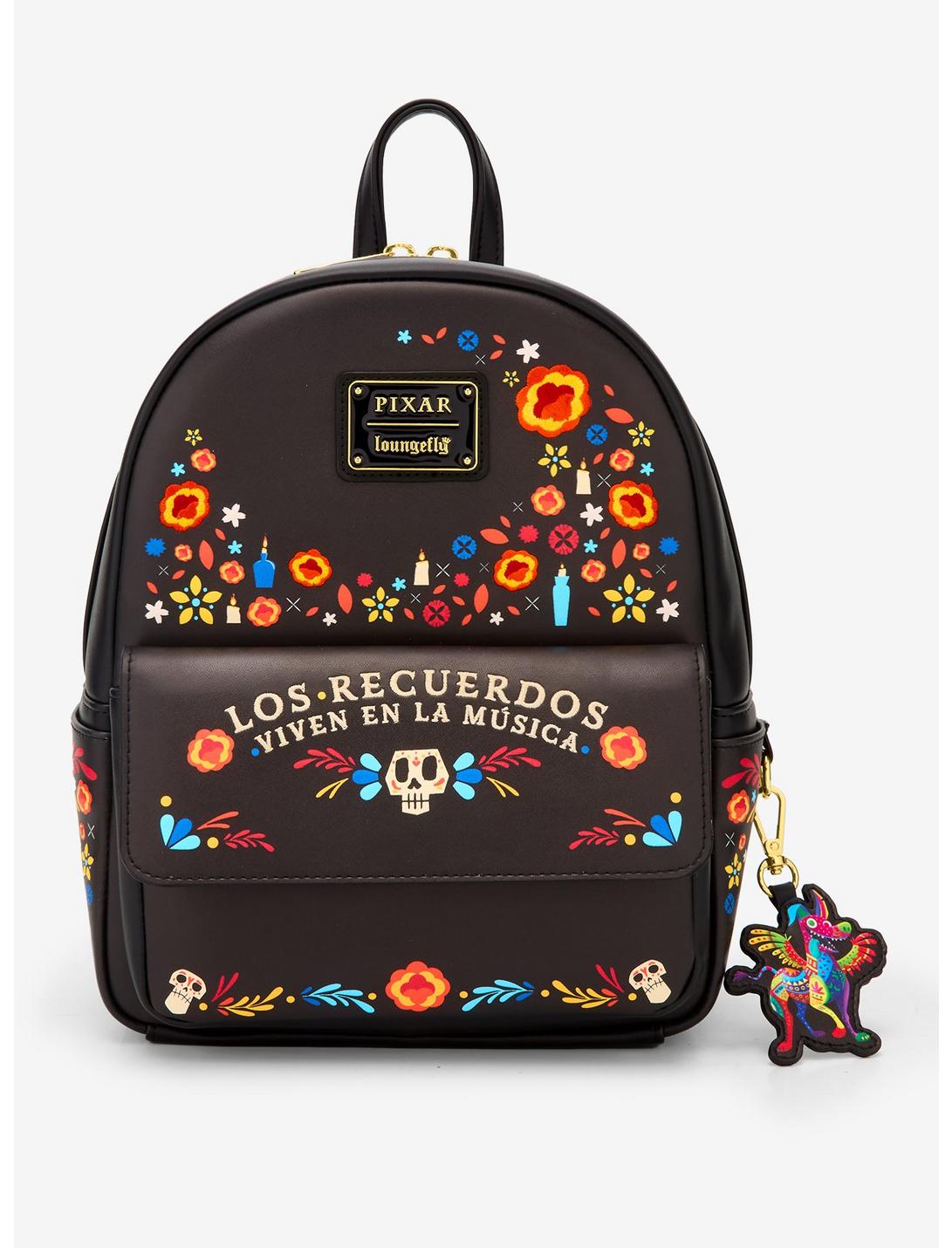 Loungefly Disney Pixar Coco Floral Mini Backpack (BoxLunch 10th