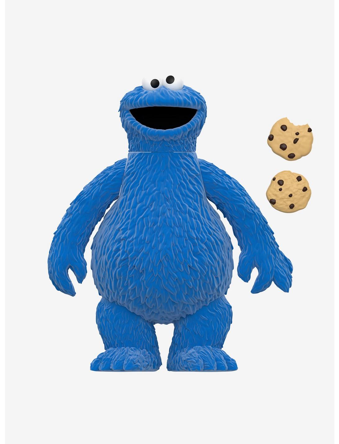 Super7 ReAction Sesame Street Fuzzy Cookie Monster Figure