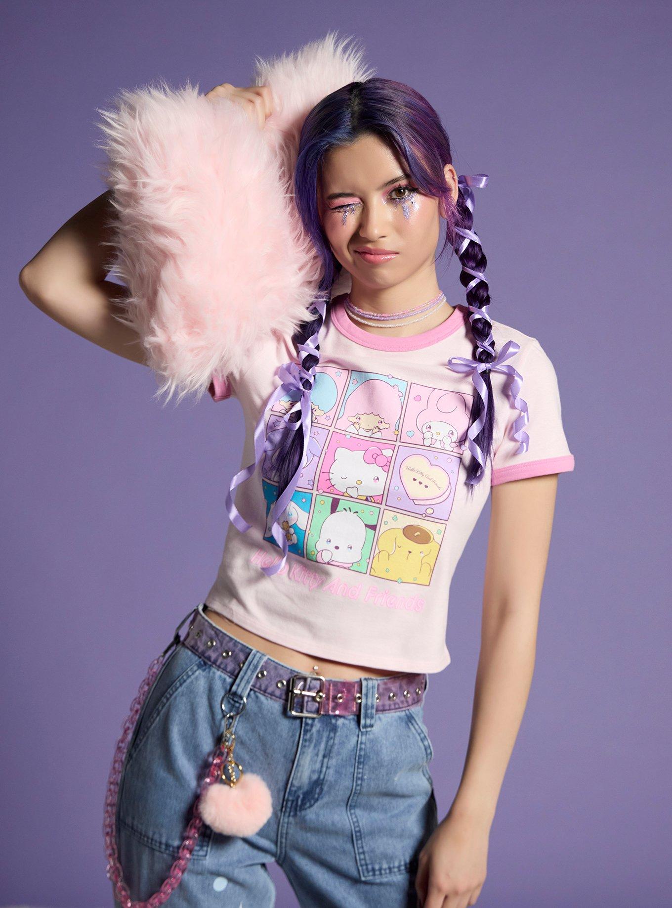 Hello Kitty And Friends Missing You Girls Ringer Baby T-Shirt