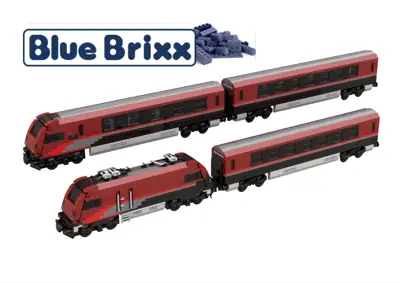 BlueBrixx ÖBB Railjet • Set 104872 • SetDB • Merlins Bricks