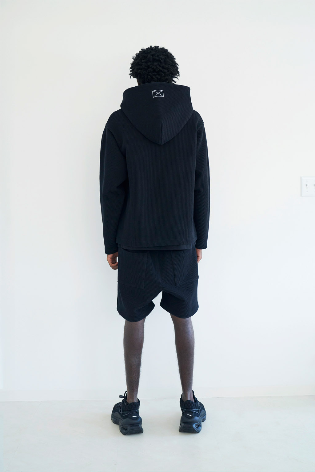 KNIT ZIP HOODY - BLACK - MLVINCE