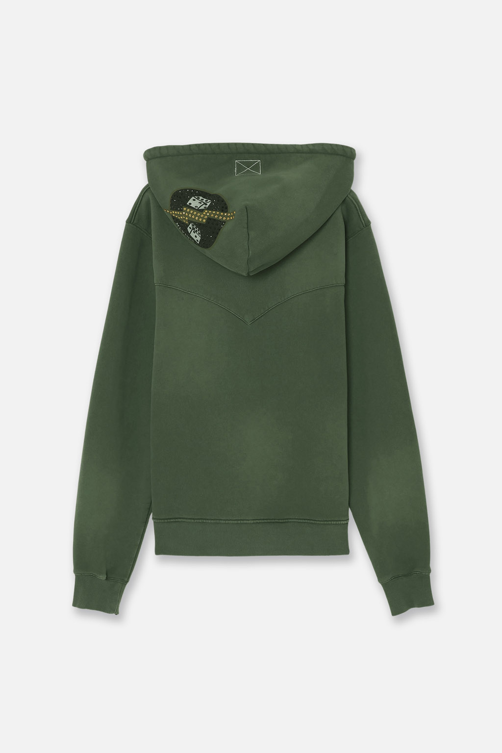 ARMY ZIP HOODY - GREEN - MLVINCE