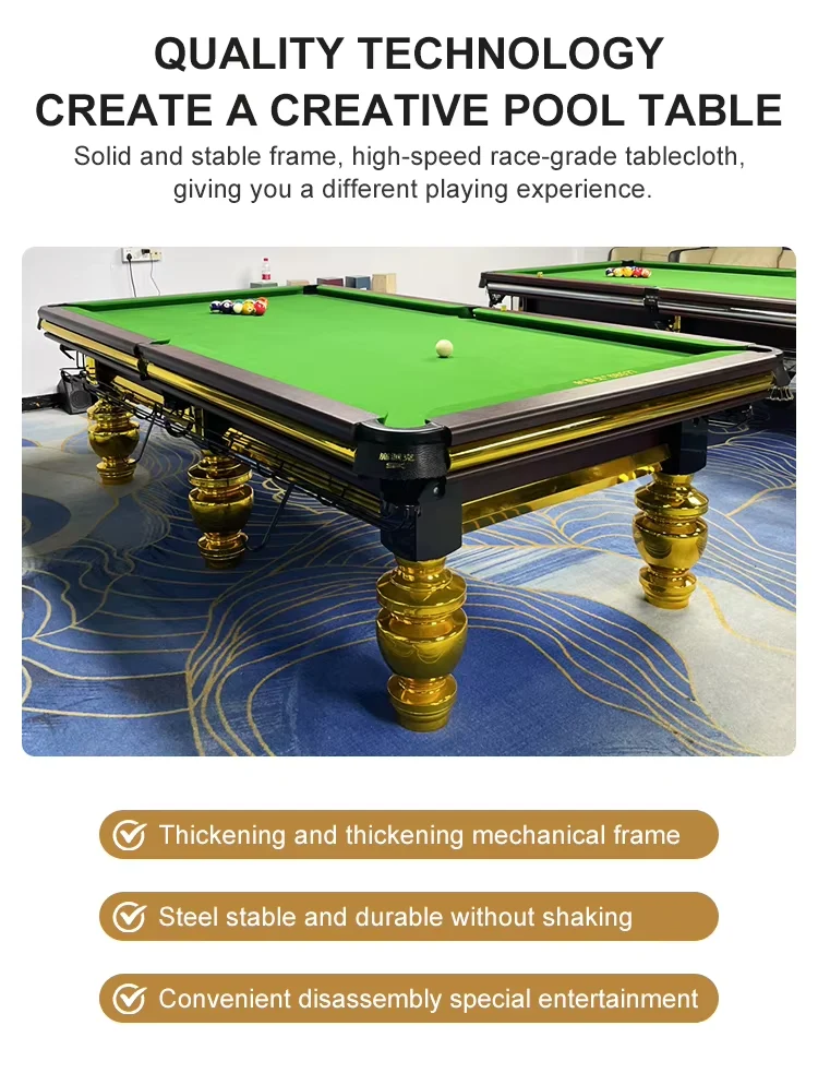 ゴールドレッグス チャイニーズ8ボール ビリヤードテーブル - Nova