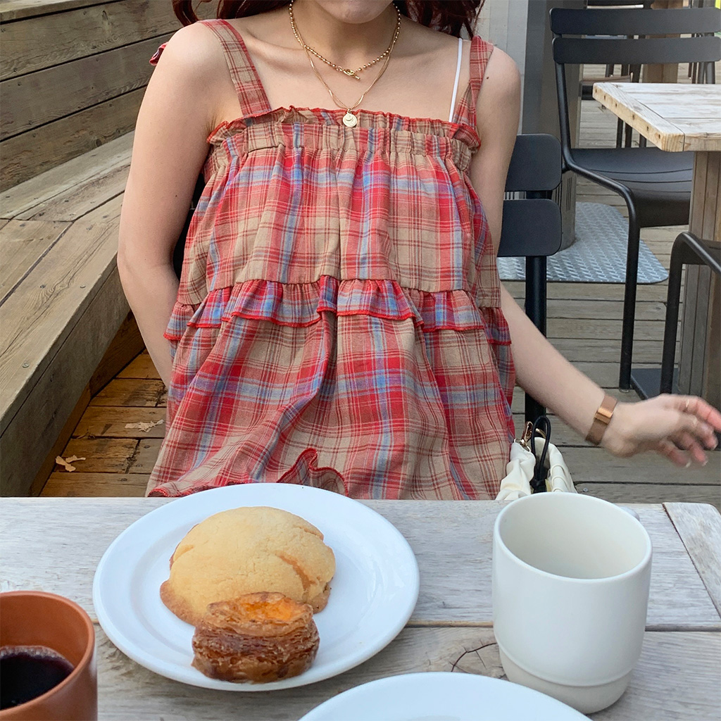 チェックノースリーブブラウス | ファッション通販サイト NUGU