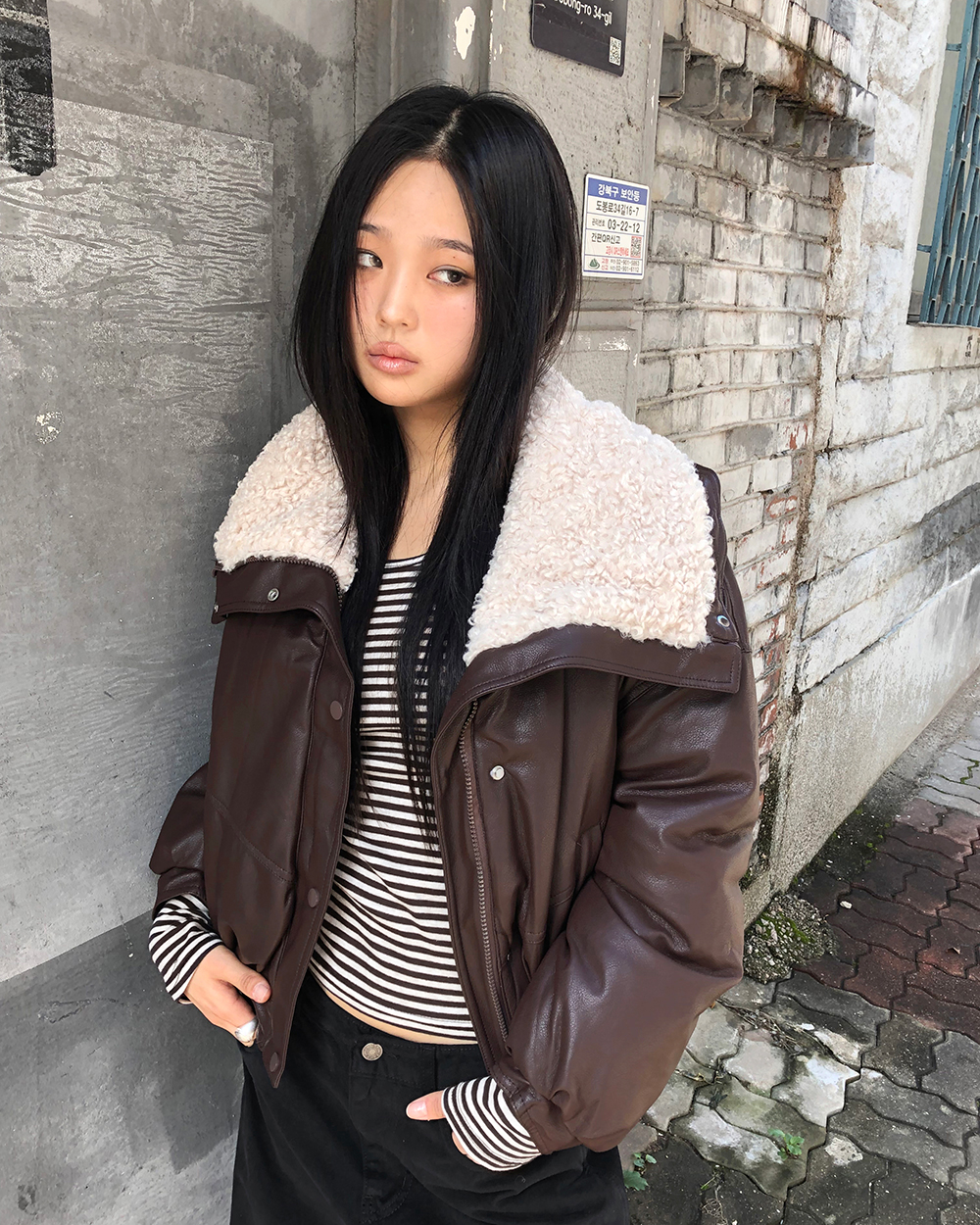 ボアレザームートンジャケット | ファッション通販サイト NUGU