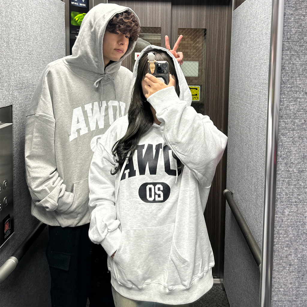 ユニセックスIOWAプリントパーカー | ファッション通販サイト NUGU