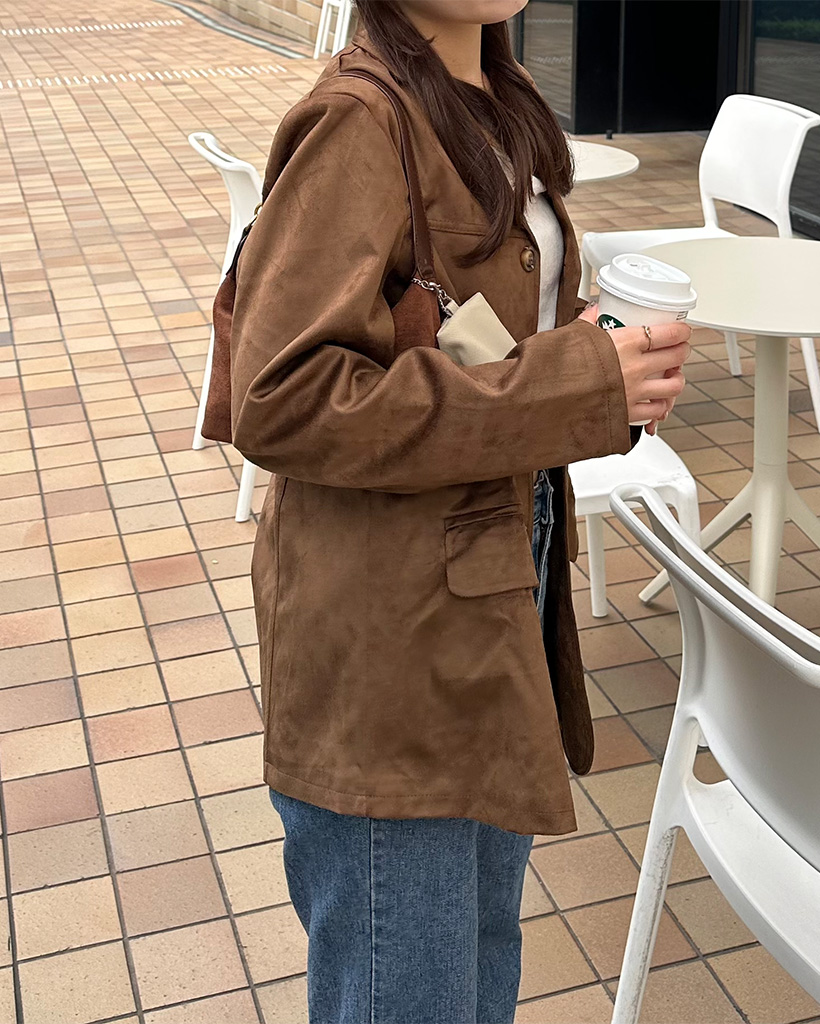 バストヨークスエードジャケット | ファッション通販サイト NUGU