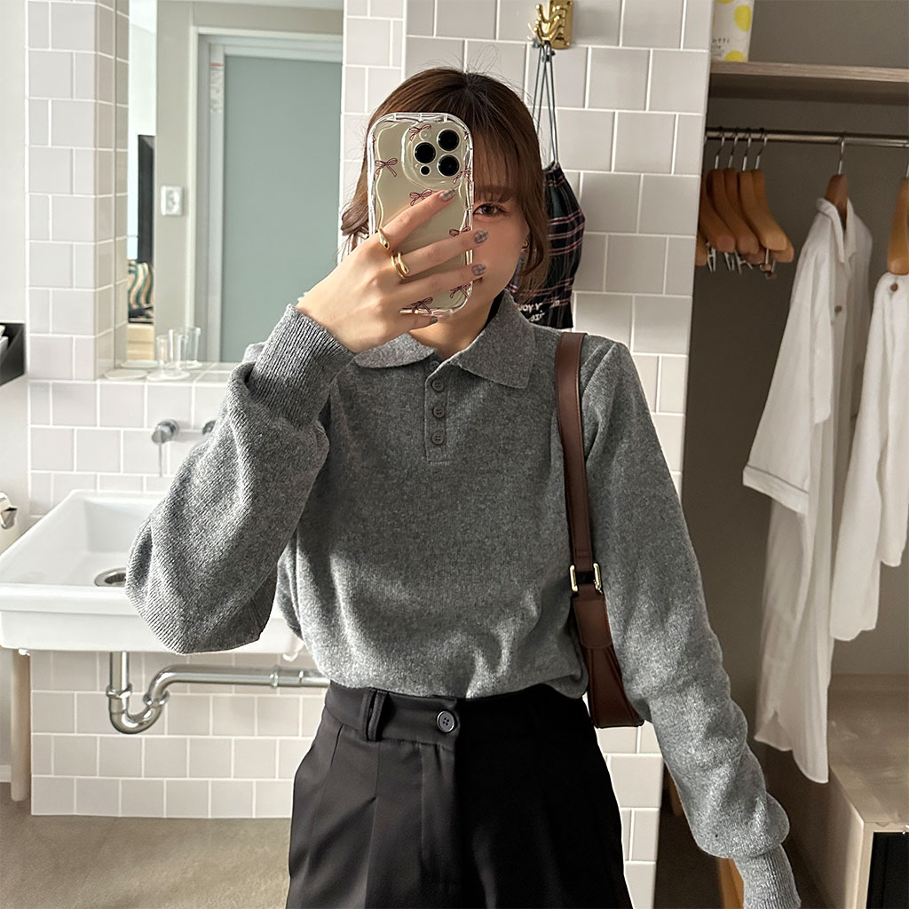 ボタンカラーニット | ファッション通販サイト NUGU