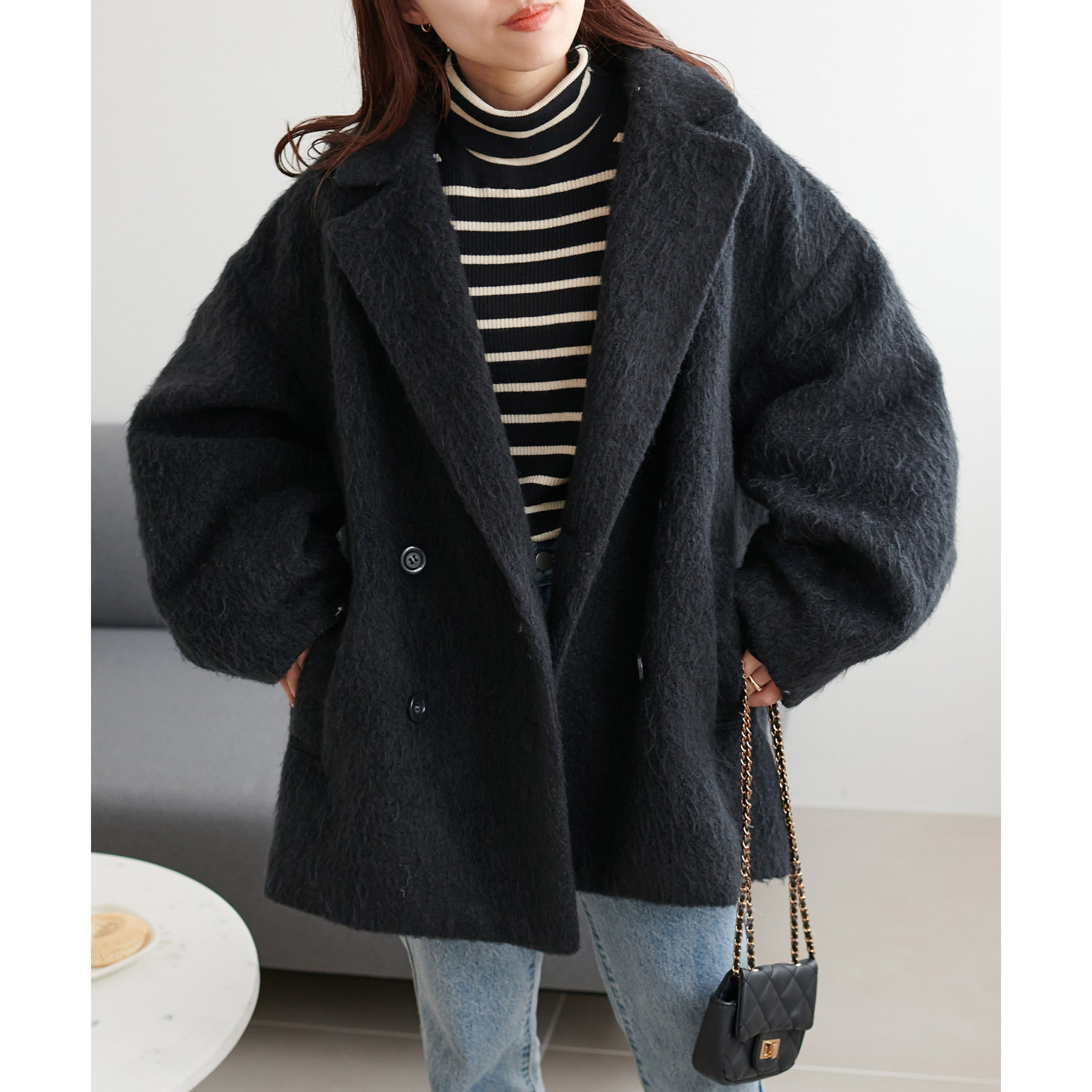 WEB限定】シャギーミドルコート | ファッション通販サイト NUGU