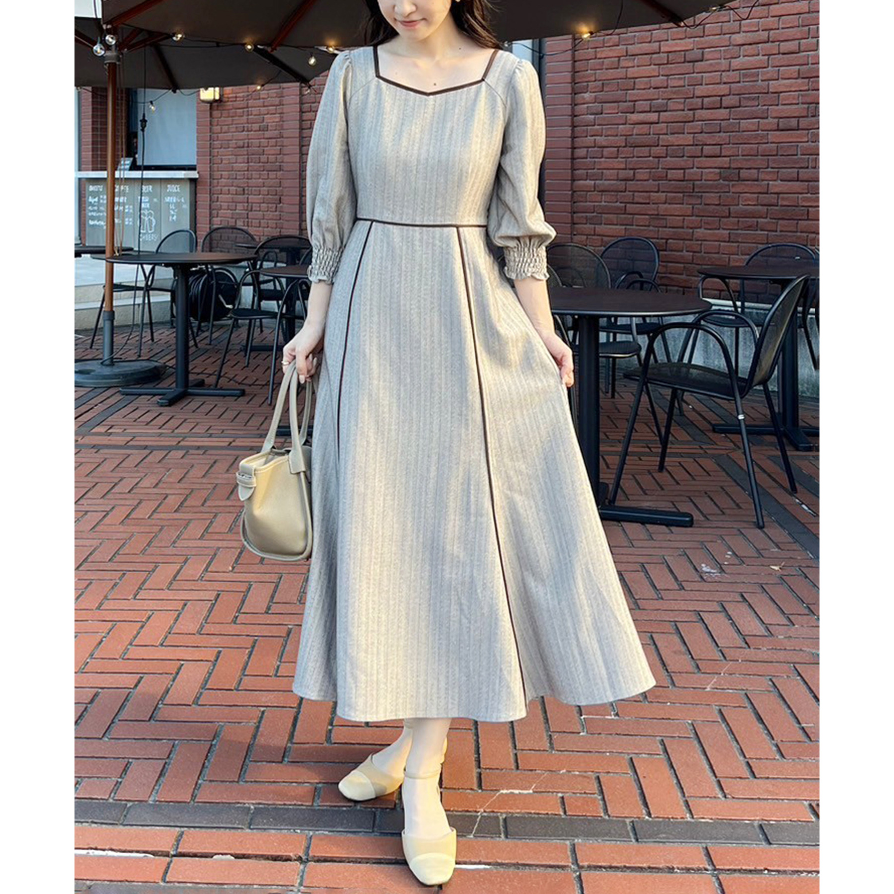 Cherie chuu】パイピングワンピース | ファッション通販サイト NUGU