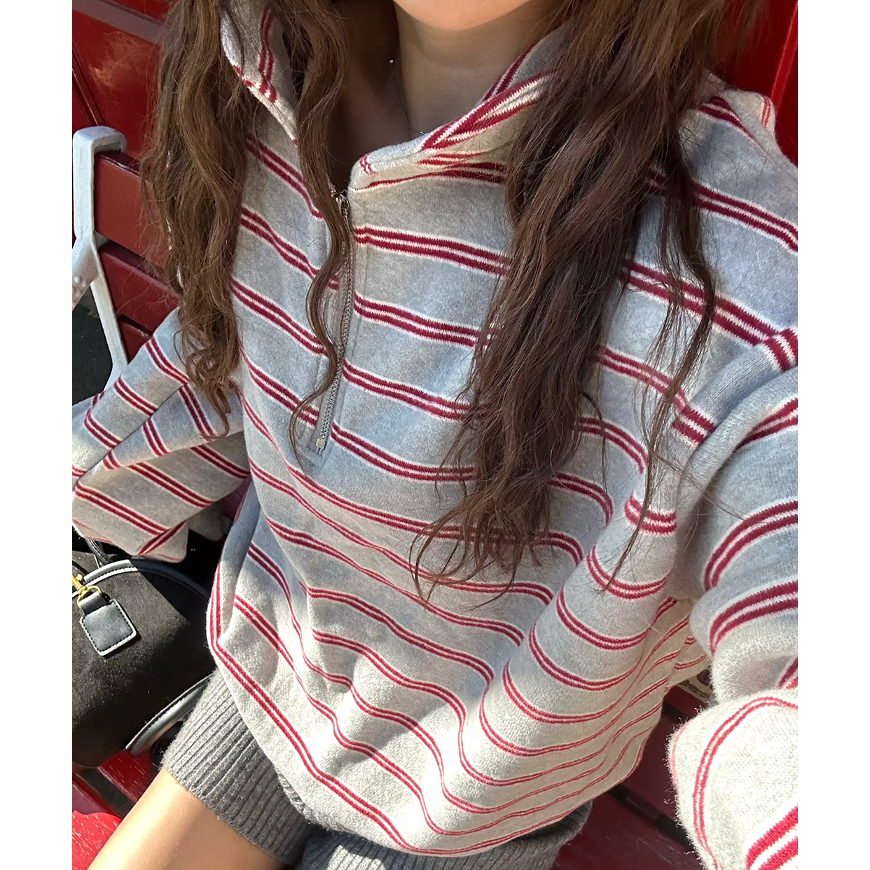 ボーダーカラーロンT | ファッション通販サイト NUGU