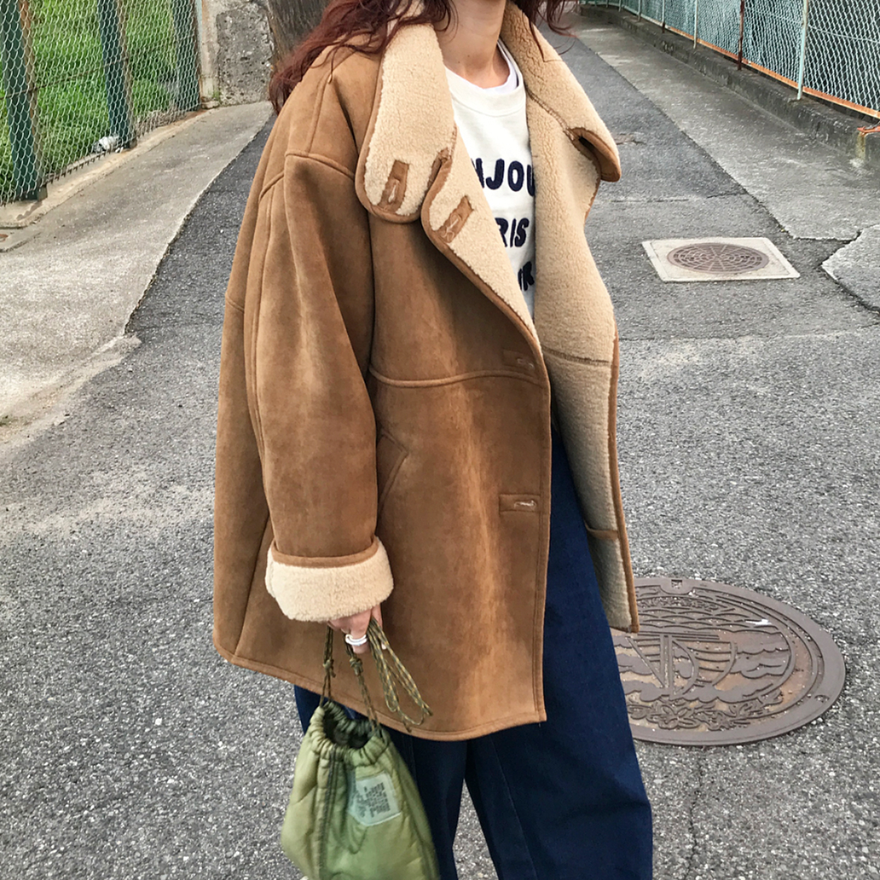 ローズスエードエコムートンジャケット | ファッション通販サイト NUGU