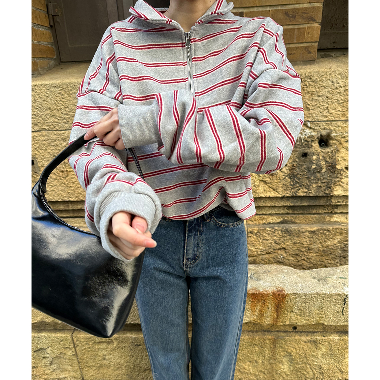 ボーダーカラーロンT | ファッション通販サイト NUGU