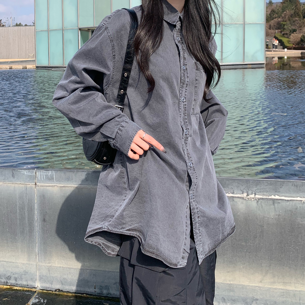 unisex] オーバーサイズピグメントシャツ | ファッション通販サイト NUGU