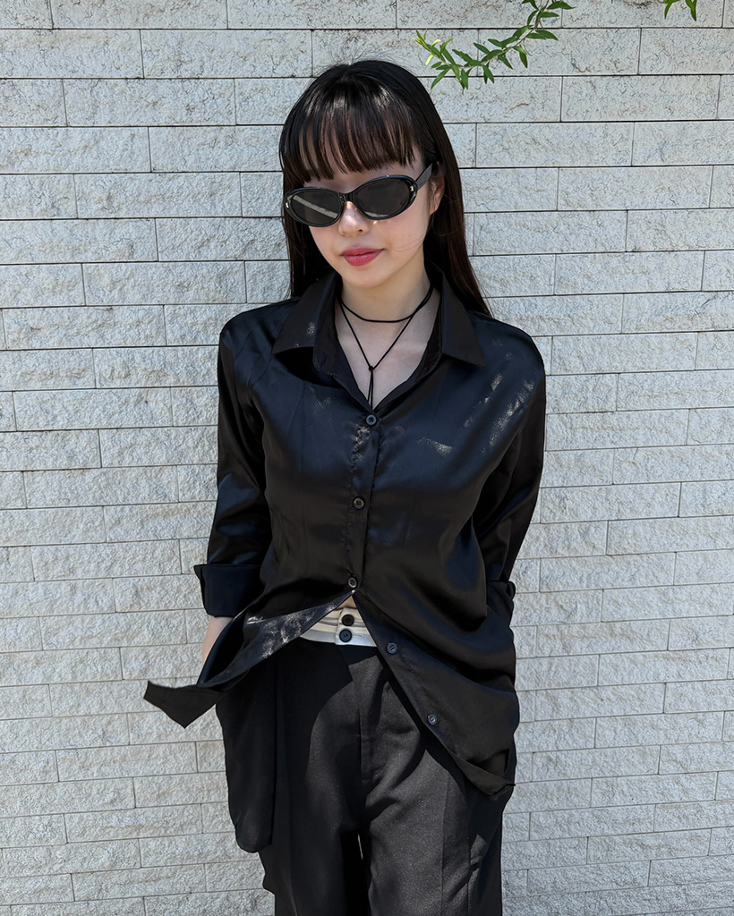 サテンシャツ | ファッション通販サイト NUGU