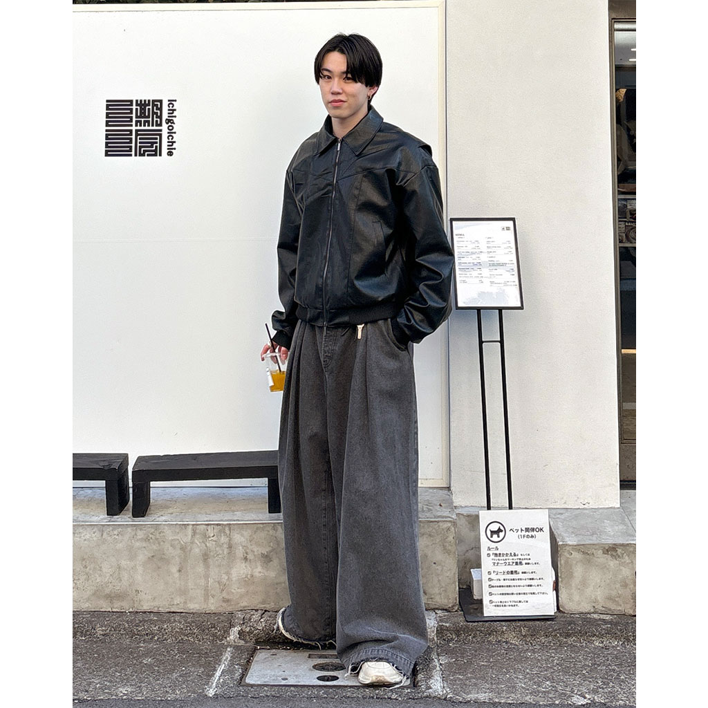 ユニセックス）ラインレザージャケット | ファッション通販サイト NUGU